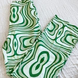 Shein Green Pattern Pants
